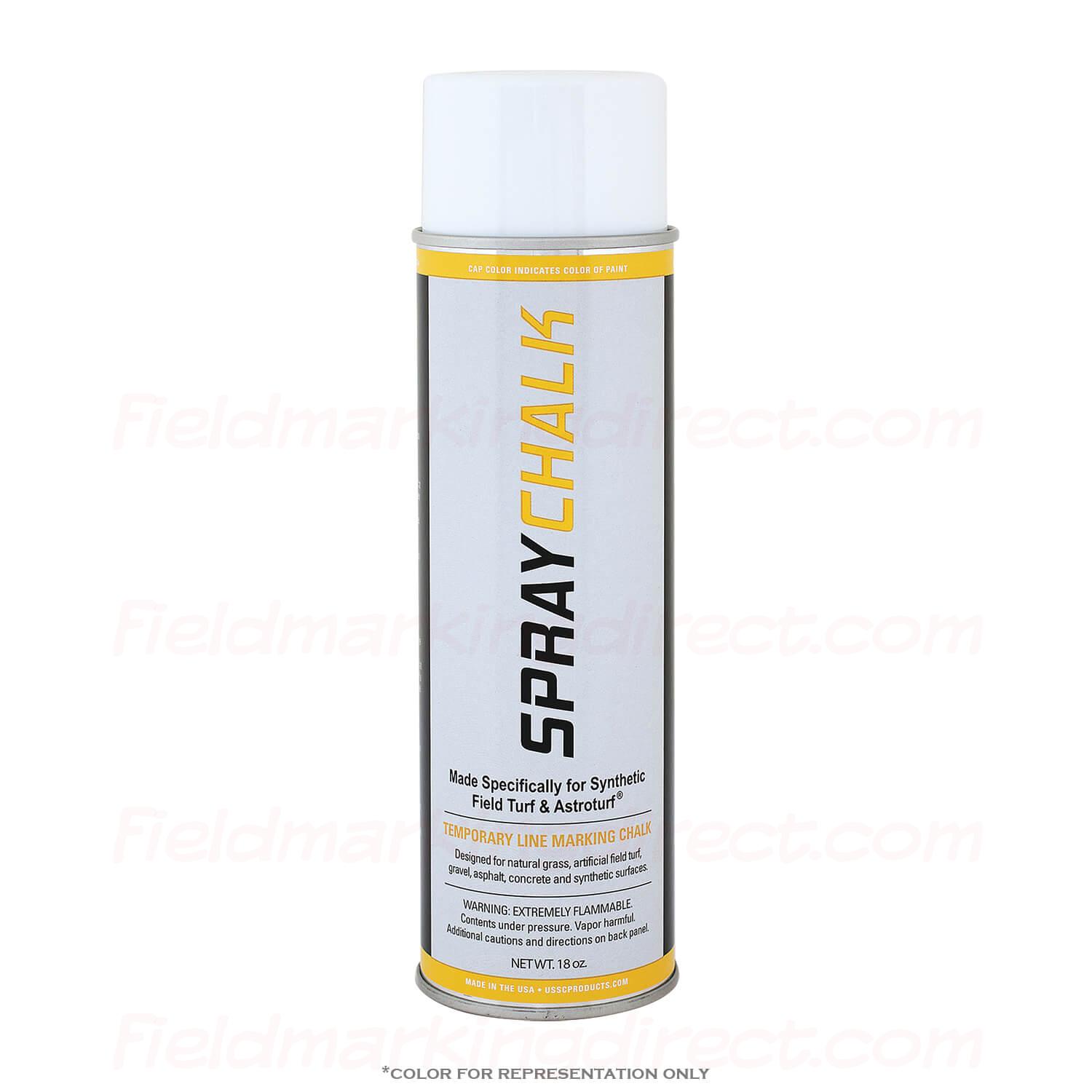 SprayChalk 18oz Aerosol White Temporary Marking Chalk Fieldmarking Direct